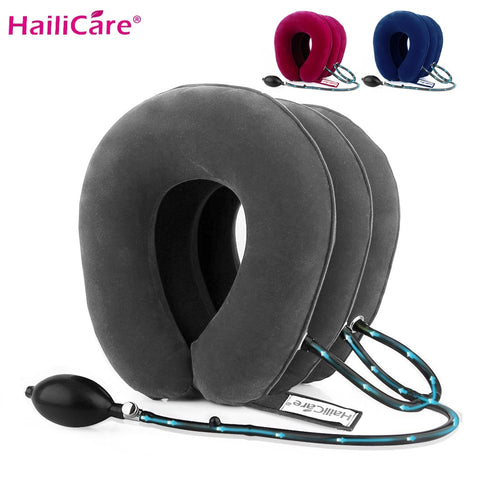 Healthcare Inflatable Air Cervical Neck Traction Device Soft Neck Collar for Pain Relief Neck Stretcher Pain Relief